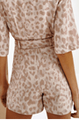 Shorts Estampado Alfaiataria com Cinto Lez a Lez 2